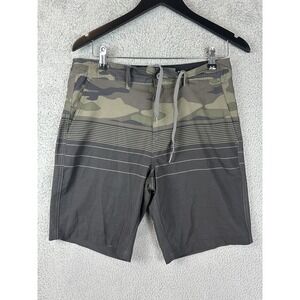 Goodfellow & Co Shorts Mens 30 Green Gray Camo Drawstring Hybrid Outdoor Casual